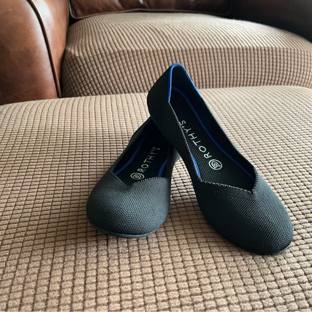 Rothy's Black Flats Classic Loafers